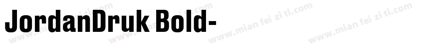 JordanDruk Bold字体转换
